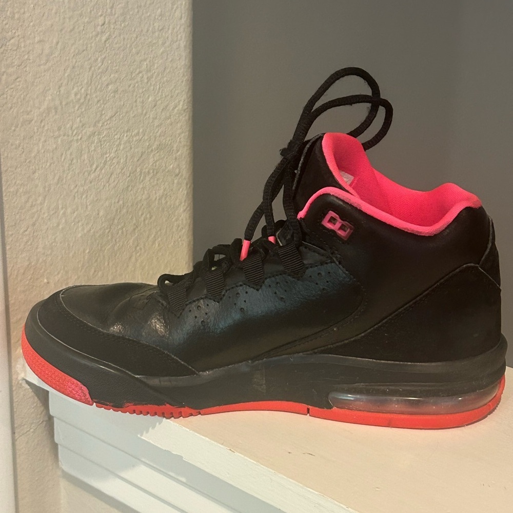 NIKE Jordan Flight Origin 2 718075-002 Black/Pink Basketball Sneakers size 5Y - Picture 3 of 10